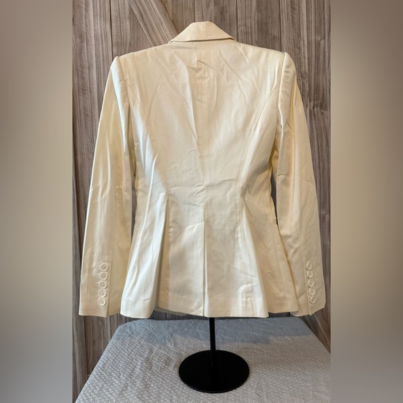 Express Design Studio Cream One-Button Blazer - Size 4 - Picture 2 of 3